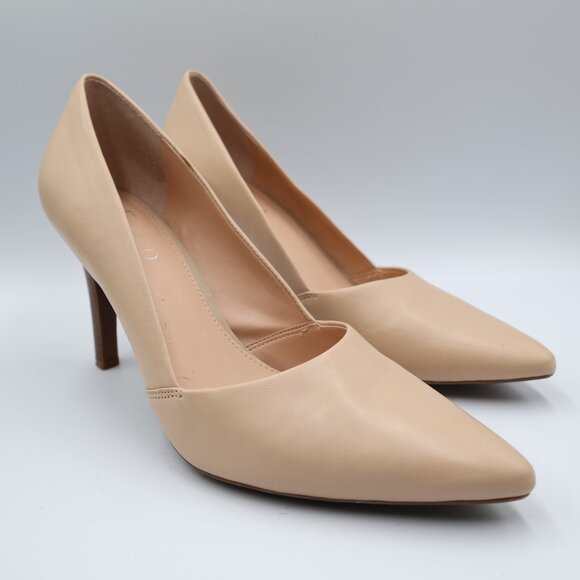 Franco Sarto Allair Women's Size 9.5 M Pumps Tan Nude Heels Shoes - Picture 2 of 11
